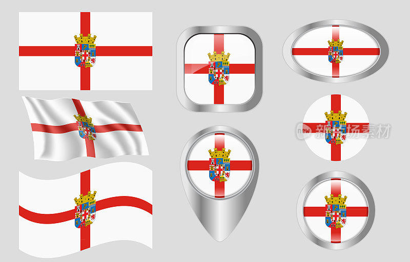 Flag of Almería, Spain